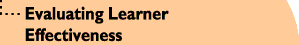 Evaluating Learner Effectiveness
