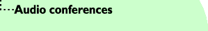 Audio conferences