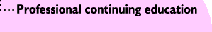 Professional continuing education