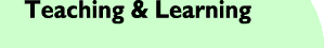 Teaching and Learning