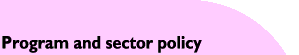 Program and Sector policy